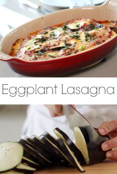 Great Meatless Monday dinner idea! A vegetarian lasagna that is also Gluten-Free! (No Noodles!) Recipe + Video Tutorial