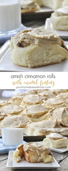 Amish Cinnamon Rolls with Caramel Frosting Recipe - you will love the surprising addition of mashed potatoes in these!