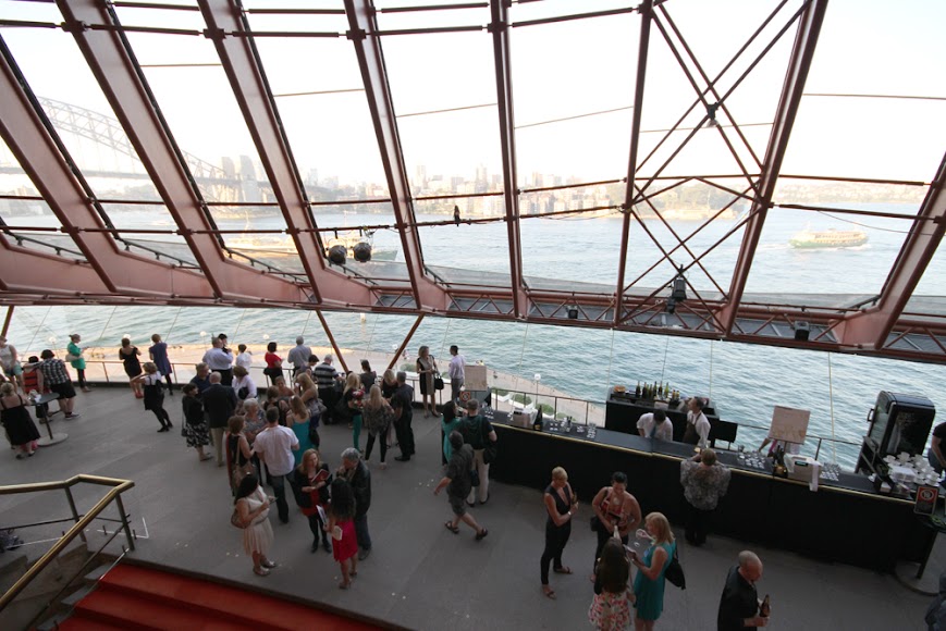 Visitors are served drinks right inside of Opera House