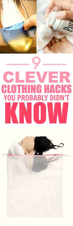 These 9 clothing hacks and tips are THE BEST! I&#39;m so happy I found this GREAT post! Now I can save money and keep my favorite outfits! I&#39;m SO pinning for later!