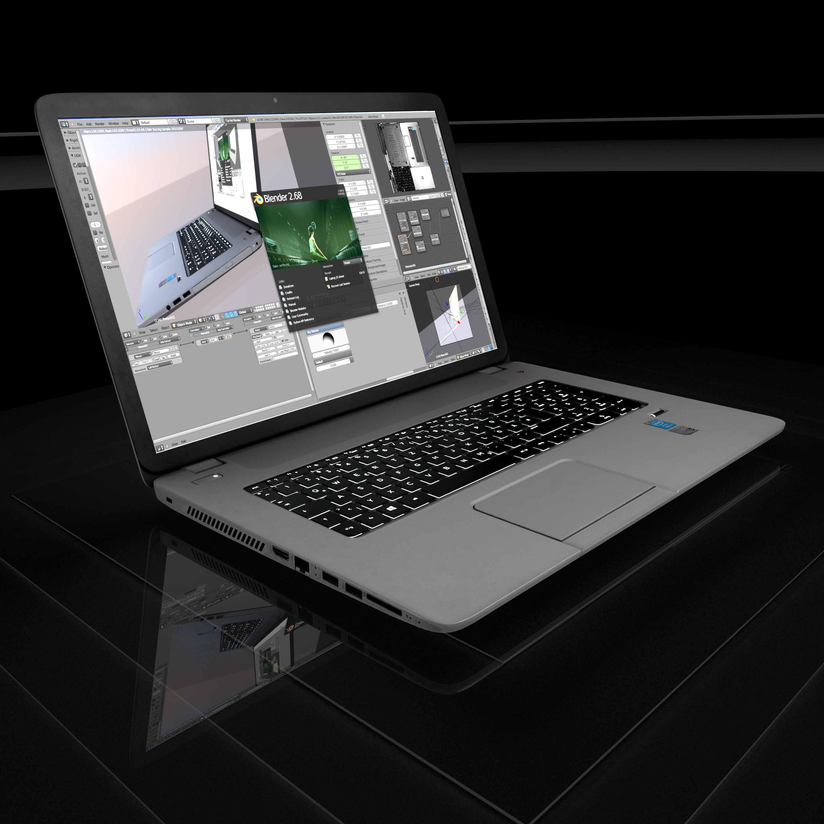 New_Laptop by Dennis Haupt Download on Blendswap Blender 268a 1