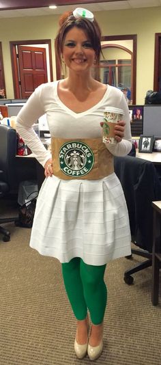 Starbucks Drink | 26 DIY Halloween Costume Ideas for Teen Girls