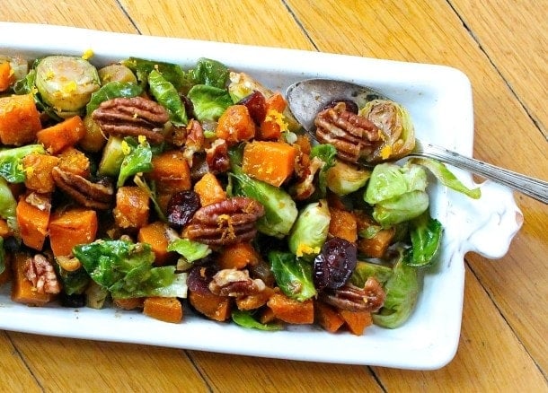 http://heartbeetkitchen.com/2013/recipes/orange-glazed-brussels-sprouts-butternut-squash/