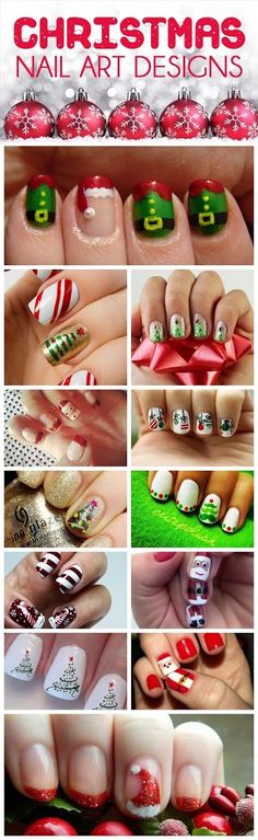 Some Christmas Nail arts images for New year 2016