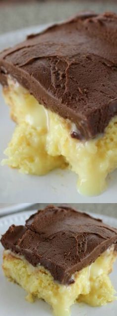 This Boston Cream Pie Poke Cake from Diary of a Recipe Collector is a crowd pleasing cake! It gets filled with a delicious vanilla pudding and sweetened condensed milk resulting in a moist and delicious cake.