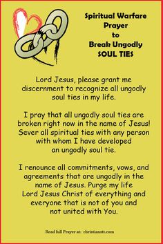 Spiritual Warfare Prayer to Break Ungodly Soul Ties