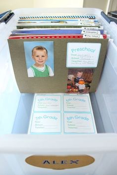 How to Organize Kids Papers and Memorabilia