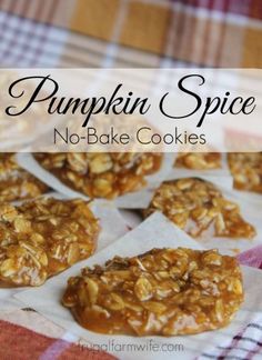 Pumpkin Spice No-Bake Cookies Recipe