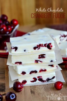 This White Chocolate Cranberry Fudge is so smooth, so creamy, so rich with the refreshing zip of cranberries!