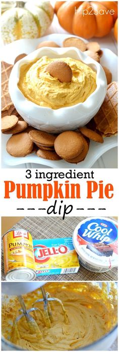 Easy Pumpkin Pie Dip (Just 3 Ingredients)