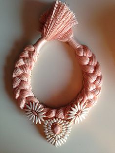 Pink Pastel Melange Statement Bib Hand made by stukaLOVAjewelry, $50.00