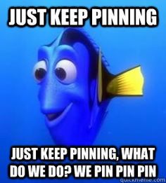 Love me some Nemo. Now everytime I hear just keep swimming, I'm gonna think "Pinning"!