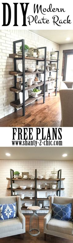 Build a custom DIY Modern Plate for only $95 in lumber! Free printable plans and???