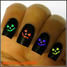 Halloween Nail Decals 32 Pumpkin Nail Decals by DecalGirlUSA, $3.85