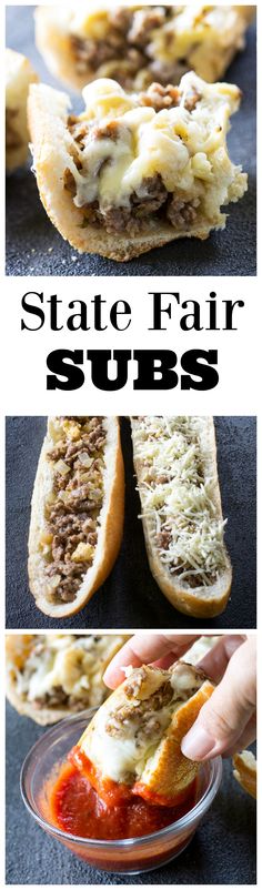 State Fair Subs - sausage and bread cubes tossed together in an egg milk mixture and baked until toasty! <a href="http://the-girl-who-ate-everything.com" rel="nofollow" target="_blank">the-girl-who-ate-...</a>