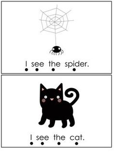 Free! Halloween Emergent Reader- Sight Words, I see the.....
