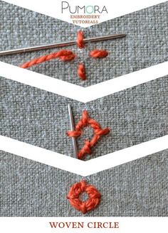 Pumora&#39;s embroidery stitch-lexicon: the woven circle