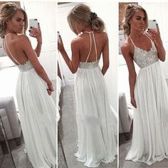 2016 Sexy Backless Halter Beach Wedding Dress Bridal Gown Custom 2 4 6 8 10 12++