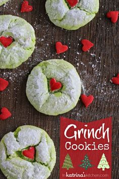 Cake Mix Grinch Cookies...