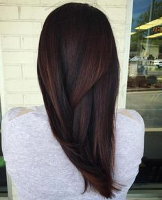 Dark Brown Hair With Subtle Highlights