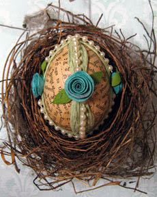 shabby chic egg photo