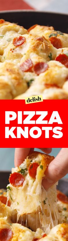 Pizza Knots are the party app your friends will never stop talking about. Get the recipe on <a href="http://Delish.com" rel="nofollow" target="_blank">Delish.com</a>.