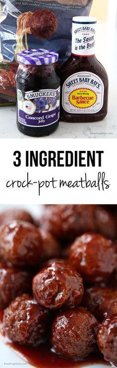 Crock pot grape jelly meatballs on www.iheartnaptime.net/?utm_content=bufferd94f8&amp;utm_medium=social&amp;utm_source=pinterest.com&amp;utm_campaign=buffer -only takes 3 ingredients and 5 minutes to prep! YUM!