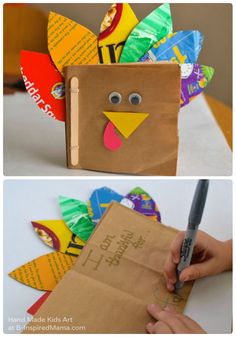 Thanksgiving Crafts for Kids - A Thankful Turkey Book - B-Inspired Mama