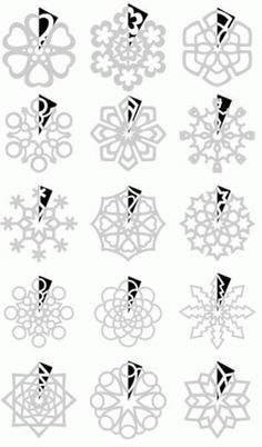How to cut paper snowflakes