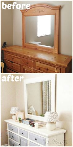 25 Amazing Thrift Store Furniture Makeovers : And that means it&#39;s time for cleaning out cramped closets, wiping down dirty windows sills from a long winter, and brightening things up a bi....