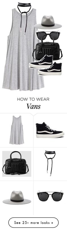 &quot;Outfit with a jersey dress and Vans&quot; by ferned on Polyvore featuring H&amp;M???