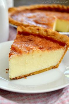 This Sugar Cream Pie tastes like creme brulee in pie form! Buttery, creamy, sugary custard fills a flaky pie crust that&#39;s topped with sweet cinnamon sugar. Amazingly heavenly and so easy!