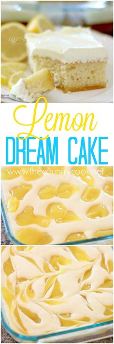 Lemon Dream Cake recipe from The Country Cook
