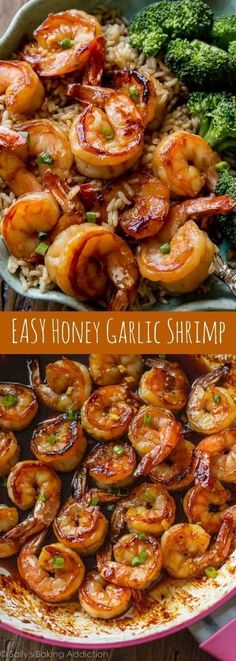 Honey garlic shrimp -- Easy, healthy, and on the table in about 20 minutes! <a class="pintag searchlink" data-query="%23HealthyEating" data-type="hashtag" href="/search/?q=%23HealthyEating&rs=hashtag" rel="nofollow" title="#HealthyEating search Pinterest">#HealthyEating</a> <a class="pintag searchlink" data-query="%23CleanEating" data-type="hashtag" href="/search/?q=%23CleanEating&rs=hashtag" rel="nofollow" title="#CleanEating search Pinterest">#CleanEating</a> <a class="pintag searchlink" data-query="%23ShermanFinancialGroup" data-type="hashtag" href="/search/?q=%23ShermanFinancialGroup&rs=hashtag" rel="nofollow" title="#ShermanFinancialGroup search Pinterest">#ShermanFinancialGroup</a>