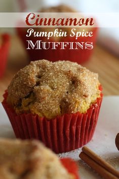 Cinnamon pumpkin spice muffin recipe perfect for fall! <a href="http://CatchMyParty.com" rel="nofollow" target="_blank">CatchMyParty.com</a>