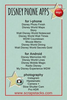 A Magical Scrap Stacks Summer: Disney mobile apps and photography tips