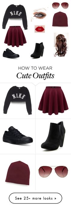 &quot;Cute yet simple teen outfit&quot; by teatime101 on Polyvore featuring NIKE, Converse, MINKPINK and T By Alexander Wang
