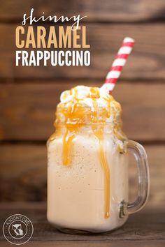 Skinny Caramel Frappuccino - all the taste with none of the guilt! And just three ingredients!