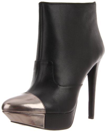 Jessica Simpson Women's Essas Ankle Boot,Black Alaska Leather,10 M US Image