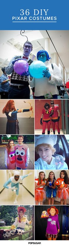 Some of our favorite movies from the past 20 years have come out of the animation studio. If you're a true fan, you'll want to dress up like your favorite characters from Pixar movies for Halloween