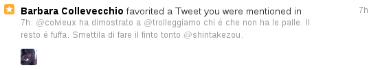 Che bel tweet, me lo incornicio!