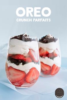 Whip up these easy, no bake OREO Crunch Parfaits for any day of the week - no special occasion needed.