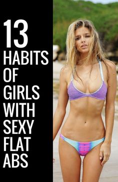 13 brilliant habit of girls with sexy flat abs