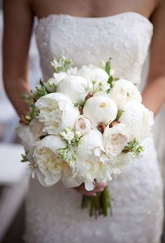 <a href="http://Brides.com" rel="nofollow" target="_blank">Brides.com</a>: 30 Picture-Perfect Peony Bouquets The Blue Carrot, a florist based out of Cornwall, England, created this modern bouquet with coral charm peonies, succulents, and proteas for a unique look. Photo: Sarah Falugo Photography