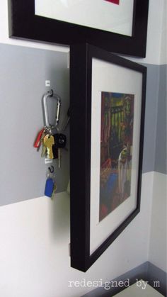 DIY Storage Ideas - Hidden Key Storage - Home Decor and Organizing Projects for The Bedroom, Bathroom, Living Room, Panty and Storage Projects - Tutorials and Step by Step Instructions for Do It Yourself Organization <a href="http://diyjoy.com/diy-storage-ideas-organization" rel="nofollow" target="_blank">diyjoy.com/...</a>