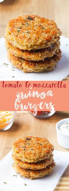 Sun-dried Tomato and Mozzarella Quinoa Burgers. Crazy delicious, veggie burgers that taste full of flavour and are filling and are very easy to make gluten free and vegan! via <a href="http://jessicainthekitchen.com" rel="nofollow" target="_blank">jessicainthekitch...</a>