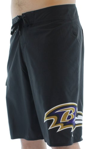 Quiksilver NFL Baltimore Ravens Men's Boardshorts Board Shorts Swim Black Size 36 Quiksilver Shorts