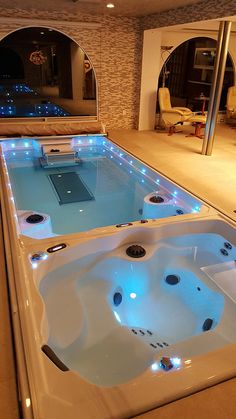 From Endless Pools??, this 19' Dual-Temperature Swim Spa lets you swim or exercise at a comfortable 84?? F and then enjoy hot-tub hydrotherapy at a relaxing 100?? F. Request your Free Idea Kit at <a href="http://www.endlesspools.com" rel="nofollow" target="_blank">www.endlesspools.com</a>.