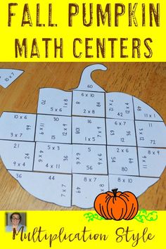 These Multiplication Pumpkin Puzzles are great for fall math centers, review, early and fast finishers, enrichment, GATE, and critical thinking skills. Any student that needs a lesson in perseverance will benefit from these puzzles. With this fun game format your students will stay engaged while practicing necessary skills! Use them in your third or fourth grade classroom! Low prep - just print, cut, and go! Print on cardstock and you have games that last a LONG time! 3rd &amp; 4th Grade $