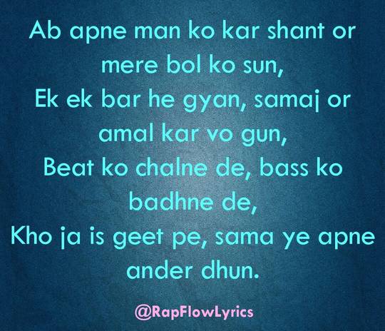 Hindi Rap Quotes - Rap Flow Lyrics | Motivation